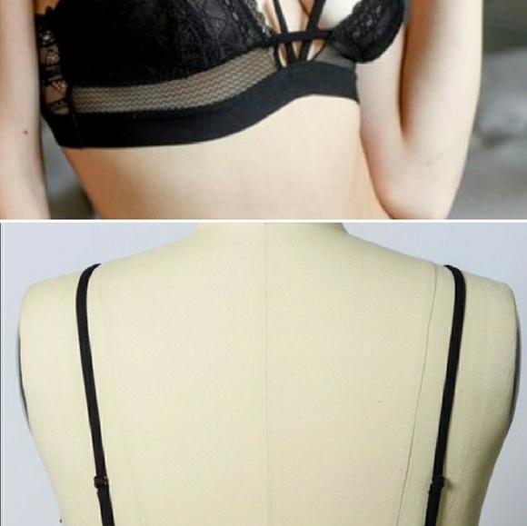 Lace Strappy Bralette. size small. - Picture 5 of 6